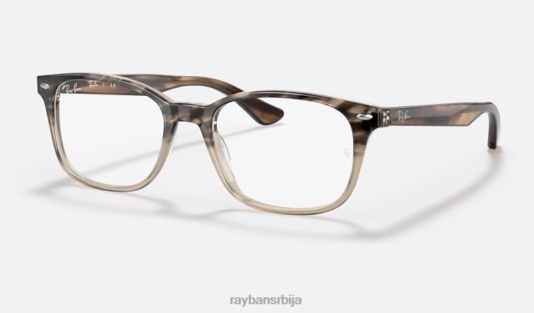 Ray-Ban рб5375 оптицс P0HP2057 наочаре углачана браон хавана мушкарци