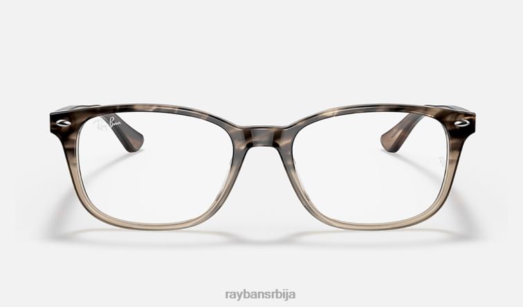 Ray-Ban рб5375 оптицс P0HP2057 наочаре углачана браон хавана мушкарци