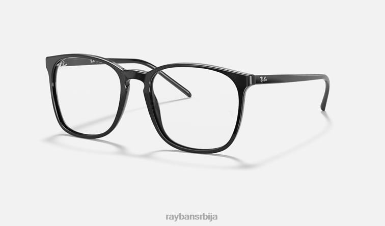 Ray-Ban рб5387 оптицс P0HP1584 наочаре углачана црна мушкарци
