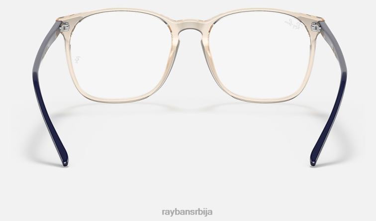 Ray-Ban рб5387 оптицс P0HP1586 наочаре углачан провидно браон мушкарци