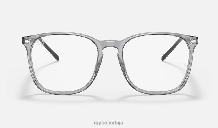 Ray-Ban рб5387 оптицс P0HP1587 наочаре углачана провидно сива мушкарци