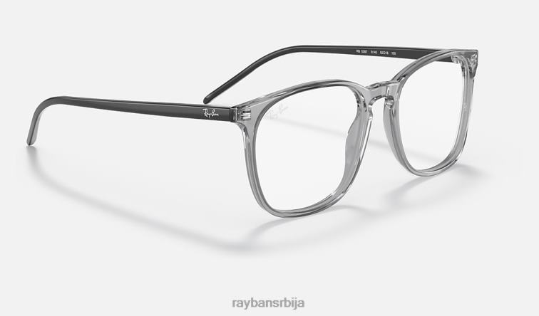 Ray-Ban рб5387 оптицс P0HP1587 наочаре углачана провидно сива мушкарци