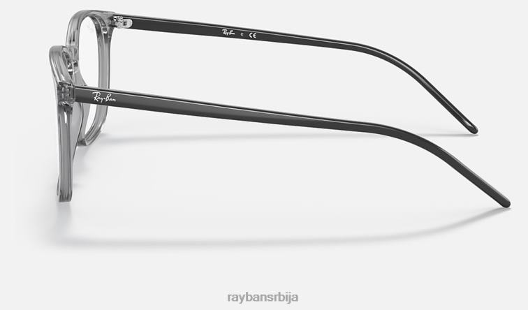 Ray-Ban рб5387 оптицс P0HP1587 наочаре углачана провидно сива мушкарци