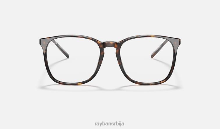 Ray-Ban рб5387 оптицс P0HP1590 наочаре углађена хавана мушкарци