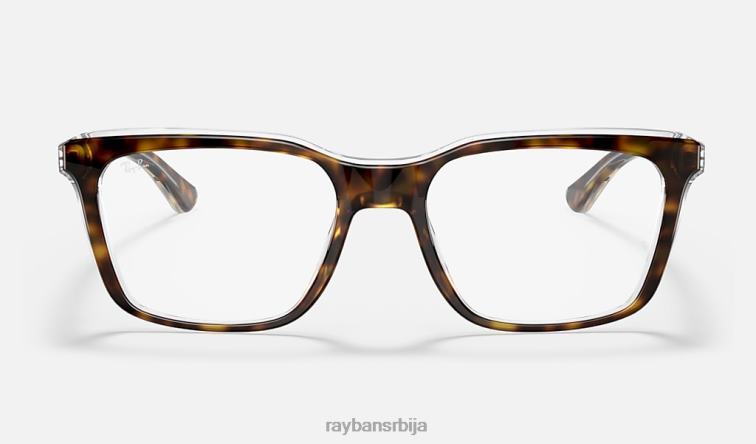 Ray-Ban рб5391 оптицс P0HP2456 наочаре углачана хавана на провидном мушкарци