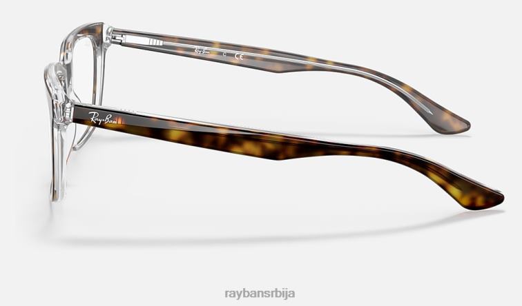 Ray-Ban рб5391 оптицс P0HP2456 наочаре углачана хавана на провидном мушкарци