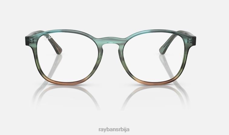 Ray-Ban рб5417 оптицс P0HP1621 наочаре углачана пругаста плава/зелена мушкарци