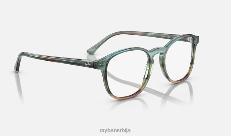 Ray-Ban рб5417 оптицс P0HP1621 наочаре углачана пругаста плава/зелена мушкарци