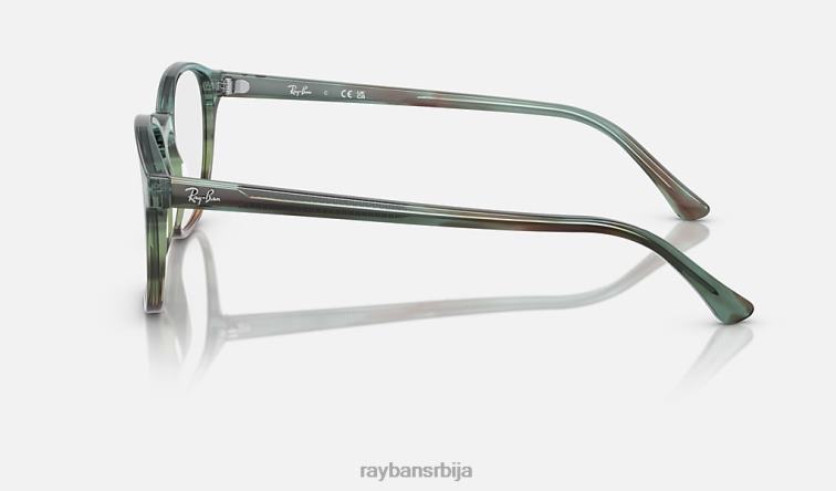 Ray-Ban рб5417 оптицс P0HP1621 наочаре углачана пругаста плава/зелена мушкарци
