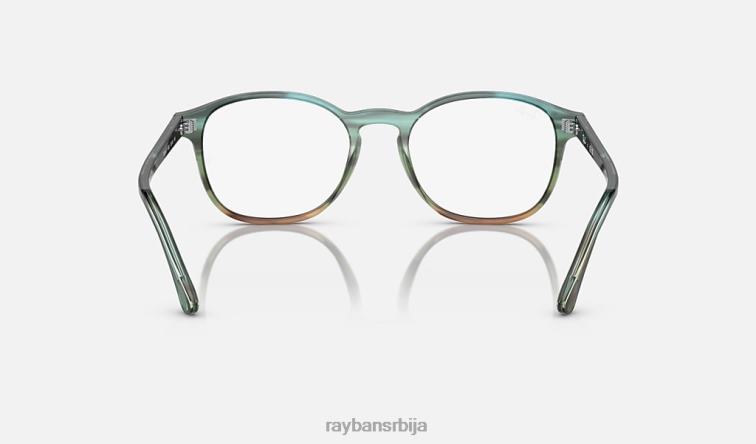 Ray-Ban рб5417 оптицс P0HP1621 наочаре углачана пругаста плава/зелена мушкарци