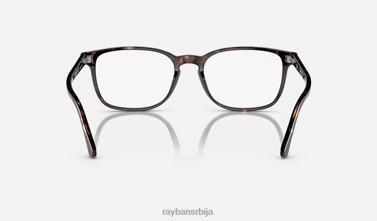 Ray-Ban рб5418 оптицс P0HP1698 наочаре углађена хавана мушкарци