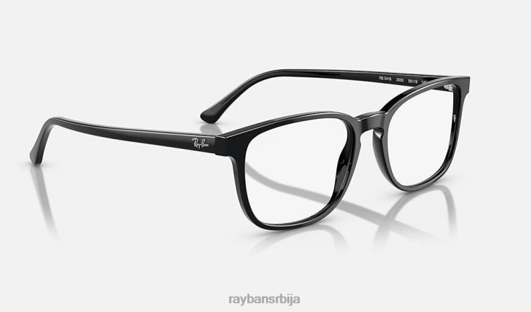 Ray-Ban рб5418 оптицс P0HP1699 наочаре углачана црна мушкарци