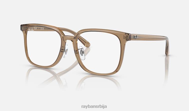 Ray-Ban рб5419 оптицс P0HP2532 наочаре углачан провидно браон мушкарци