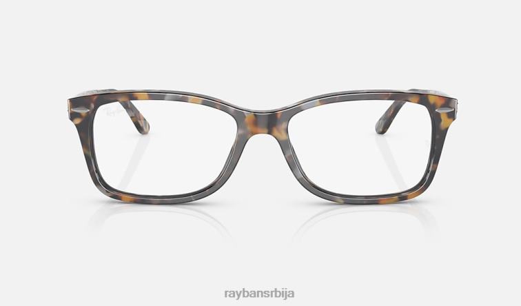 Ray-Ban рб5428 оптицс P0HP1852 наочаре углачана сива/браон хавана мушкарци