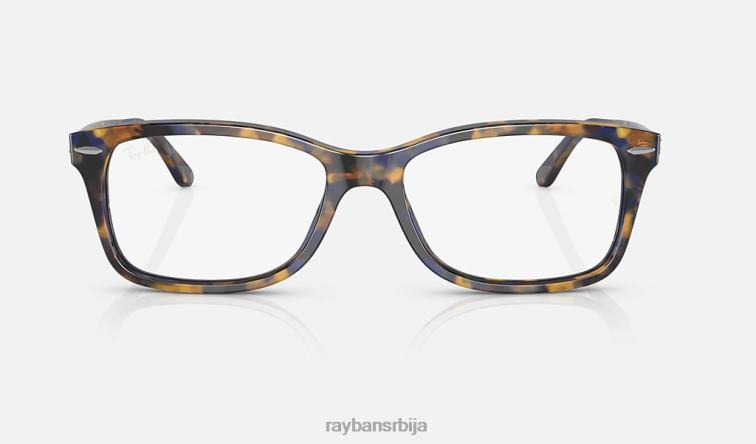 Ray-Ban рб5428 оптицс P0HP1853 наочаре углачана жута/плава хавана мушкарци