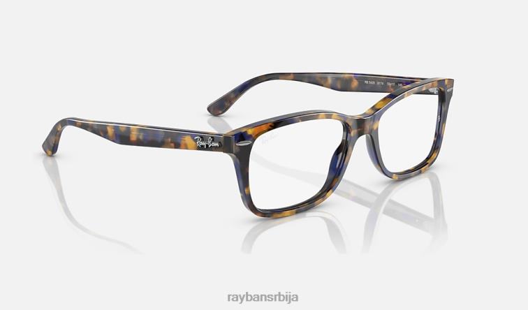 Ray-Ban рб5428 оптицс P0HP1853 наочаре углачана жута/плава хавана мушкарци