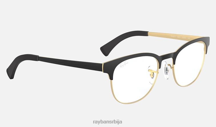 Ray-Ban рб6317 оптицс P0HP2232 наочаре мат црна на злату мушкарци