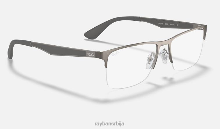 Ray-Ban рб6335 оптицс P0HP2226 наочаре мат гунметал мушкарци
