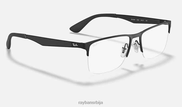 Ray-Ban рб6335 оптицс P0HP2227 наочаре мат црна мушкарци