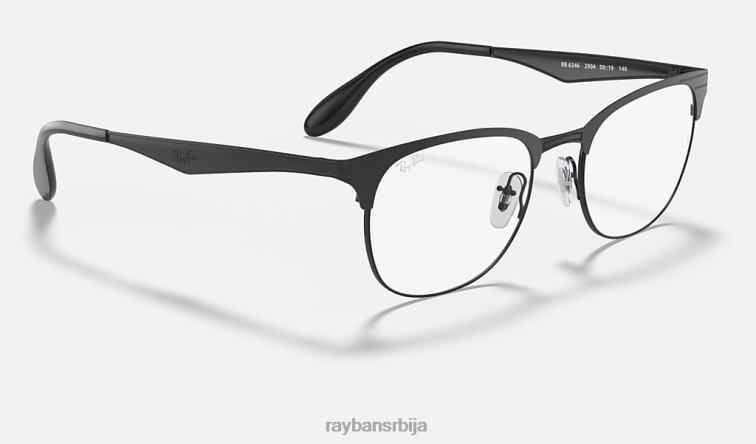 Ray-Ban рб6346 оптицс P0HP2265 наочаре мат црна мушкарци