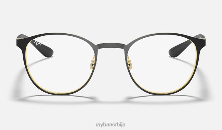 Ray-Ban рб6355 оптицс P0HP2310 наочаре мат црна на злату мушкарци