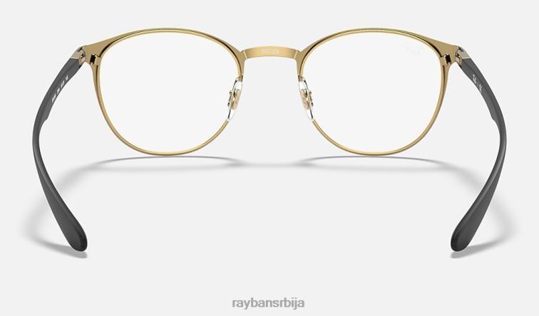 Ray-Ban рб6355 оптицс P0HP2310 наочаре мат црна на злату мушкарци