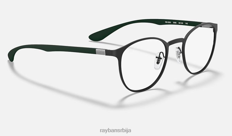 Ray-Ban рб6355 оптицс P0HP2312 наочаре мат црна мушкарци