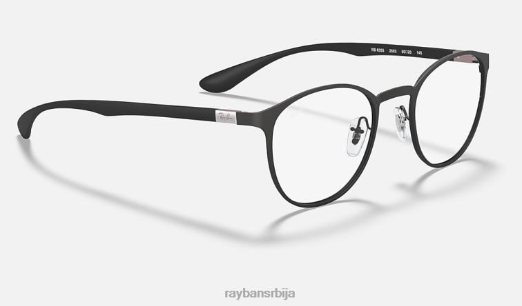 Ray-Ban рб6355 оптицс P0HP2314 наочаре мат црна мушкарци