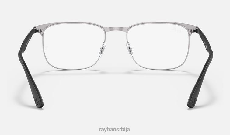 Ray-Ban рб6363 оптицс P0HP2317 наочаре углачано црно на сребру мушкарци
