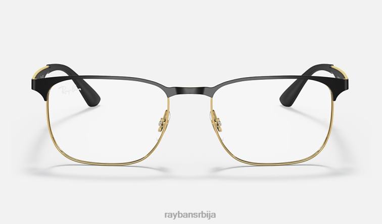 Ray-Ban рб6363 оптицс P0HP2318 наочаре углачано црно на злату мушкарци