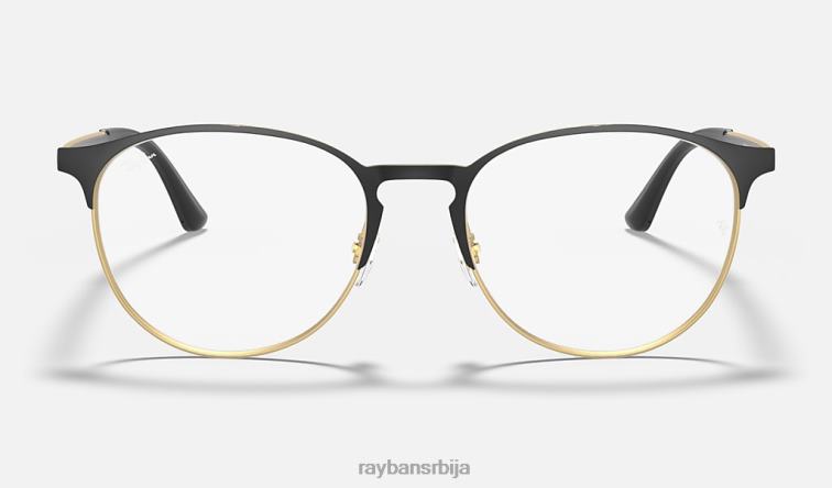Ray-Ban рб6375 оптицс P0HP2059 наочаре мат црна на злату мушкарци