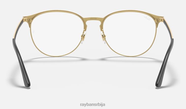 Ray-Ban рб6375 оптицс P0HP2059 наочаре мат црна на злату мушкарци