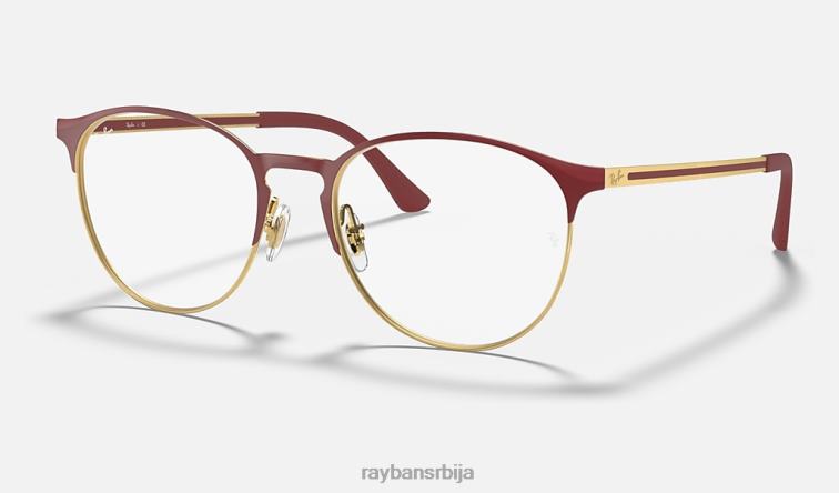 Ray-Ban рб6375 оптицс P0HP2061 наочаре углачан бордо мушкарци