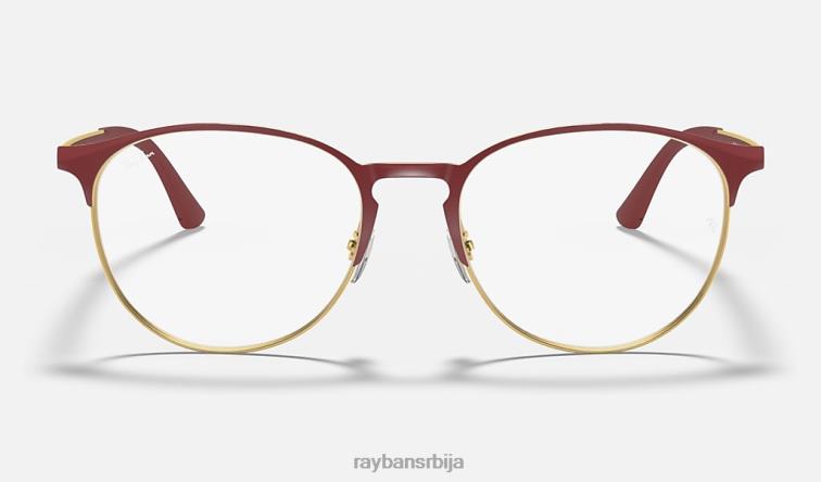 Ray-Ban рб6375 оптицс P0HP2061 наочаре углачан бордо мушкарци