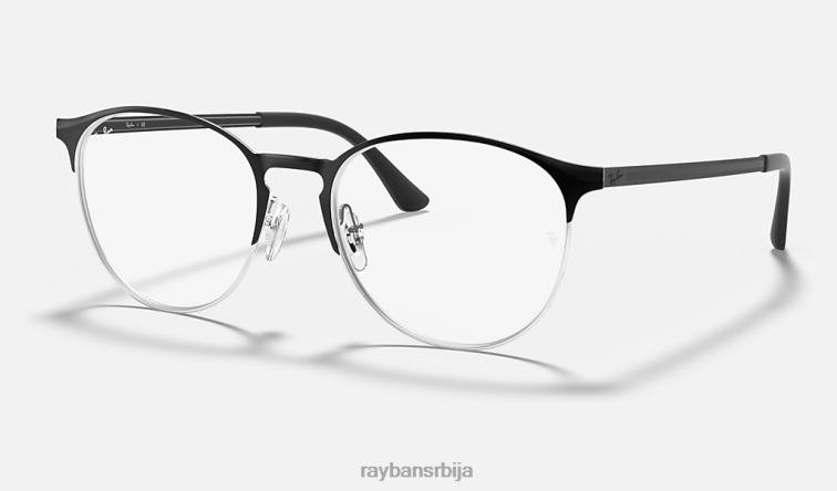 Ray-Ban рб6375 оптицс P0HP2062 наочаре углачано црно на сребру мушкарци