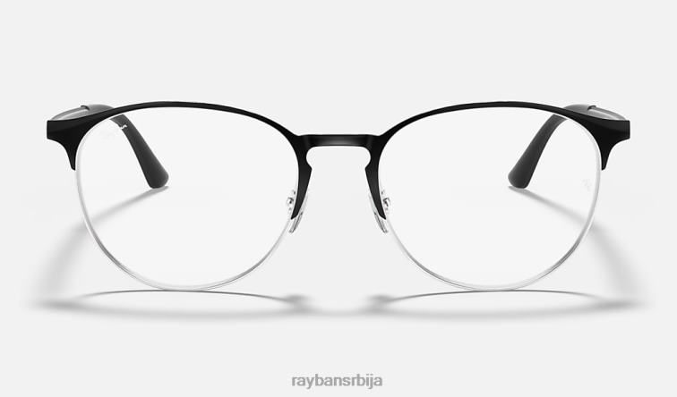 Ray-Ban рб6375 оптицс P0HP2062 наочаре углачано црно на сребру мушкарци