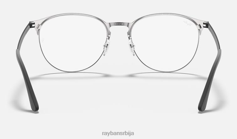 Ray-Ban рб6375 оптицс P0HP2062 наочаре углачано црно на сребру мушкарци