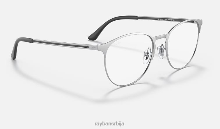Ray-Ban рб6375 оптицс P0HP2065 наочаре мат сребро на сребру мушкарци