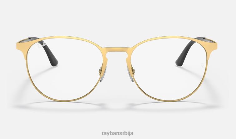 Ray-Ban рб6375 оптицс P0HP2066 наочаре мат злато мушкарци
