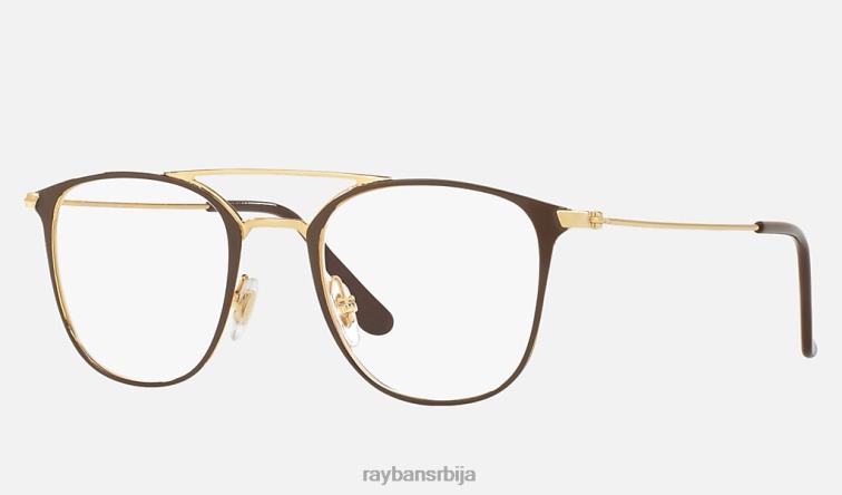 Ray-Ban рб6377 оптицс P0HP2502 наочаре углачан браон мушкарци