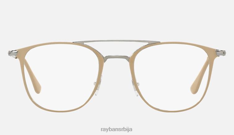 Ray-Ban рб6377 оптицс P0HP2503 наочаре углачан светлосмеђи мушкарци