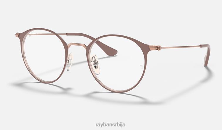 Ray-Ban рб6378 ​​оптицс P0HP1659 наочаре углачан светлосмеђи мушкарци