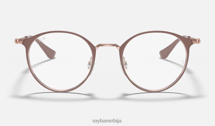 Ray-Ban рб6378 ​​оптицс P0HP1659 наочаре углачан светлосмеђи мушкарци