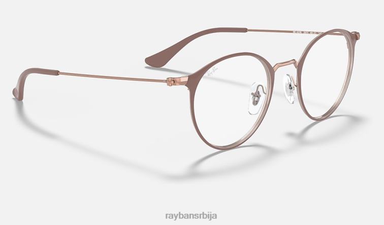 Ray-Ban рб6378 ​​оптицс P0HP1659 наочаре углачан светлосмеђи мушкарци