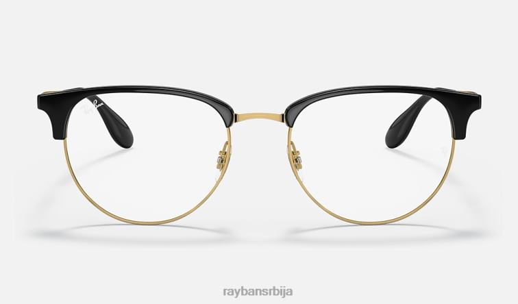 Ray-Ban рб6396 оптицс P0HP2118 наочаре углачано црно на злату мушкарци