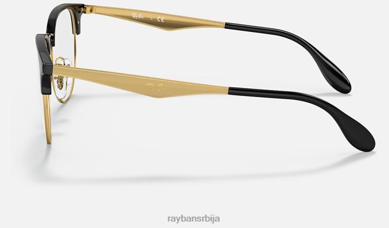 Ray-Ban рб6396 оптицс P0HP2118 наочаре углачано црно на злату мушкарци