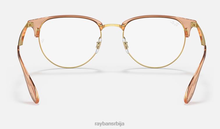 Ray-Ban рб6396 оптицс P0HP2124 наочаре углачано браон на злату мушкарци