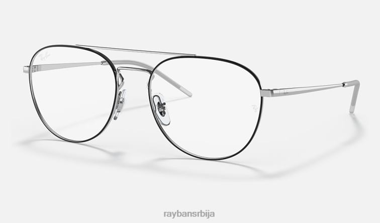Ray-Ban рб6414 оптицс P0HP2007 наочаре углачано црно на сребру мушкарци