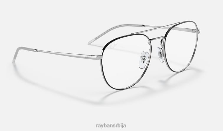Ray-Ban рб6414 оптицс P0HP2007 наочаре углачано црно на сребру мушкарци