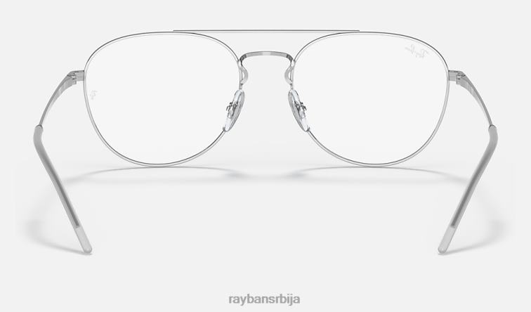 Ray-Ban рб6414 оптицс P0HP2007 наочаре углачано црно на сребру мушкарци